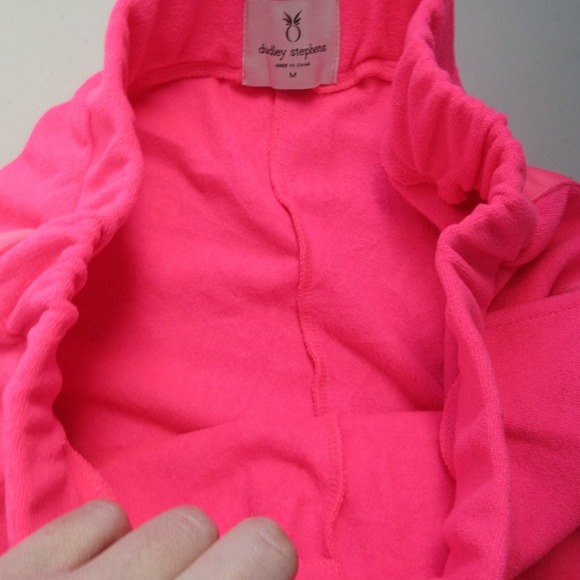 Dudley Stephens Terry Fleeced Jay Joggers Women M Pink Polyester Loungewear 302 - Picture 6 of 12